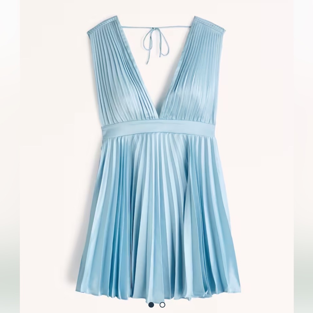 NWT blue pleated dress